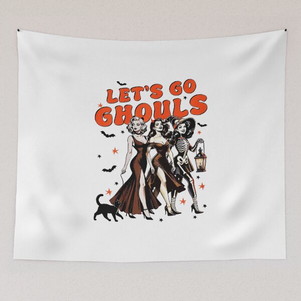 Item preview, Retro Let's Go Ghouls Witchy Halloween Spooky Season Womens  designed and sold by PryorLane.
