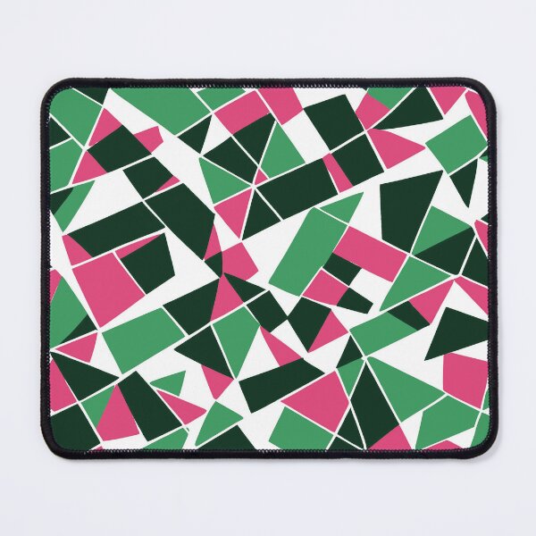 Item preview, Geodesic Geometric Abstract Art 11 Pink Green designed and sold by taiche.