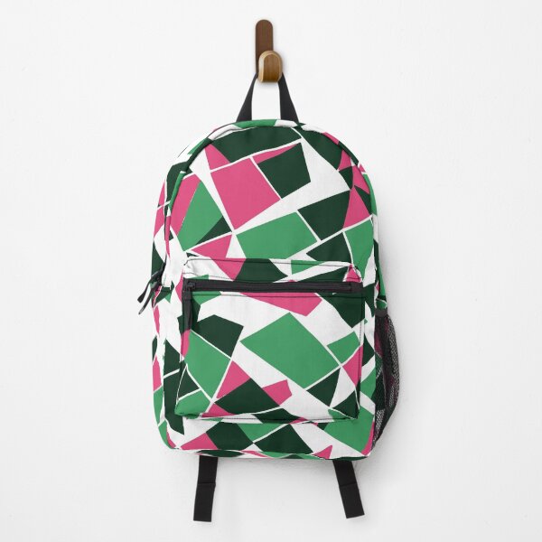 Item preview, Geodesic Geometric Abstract Art 11 Pink Green designed and sold by taiche.