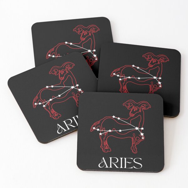 Item preview, Aries Zodiac Wall Art: Bold Ram Sign with Aries Word - Digital Astrology Decor designed and sold by angelyara.