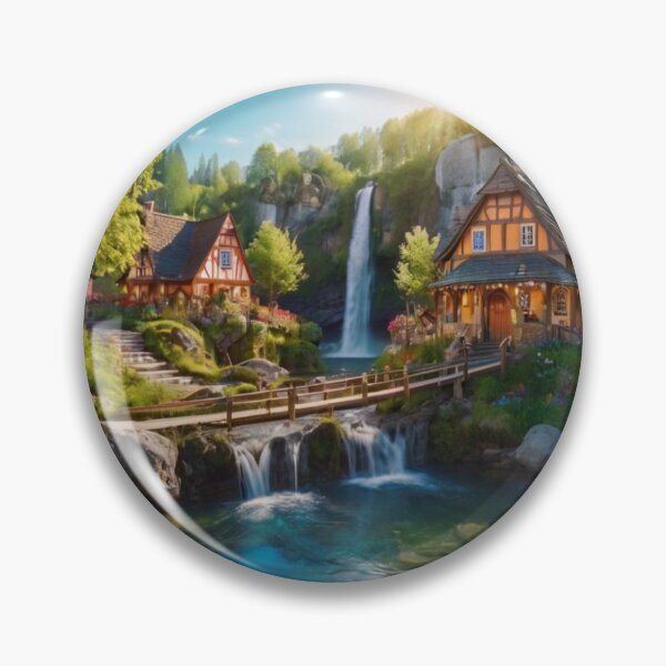 Item preview, Fairy Falls Village designed and sold by BlareBlare.