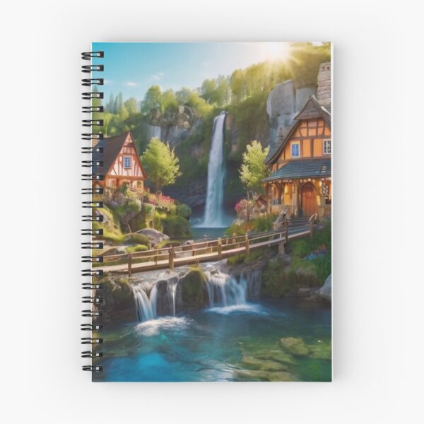 Item preview, Fairy Falls Village designed and sold by BlareBlare.