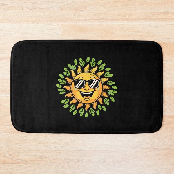 Item preview, Cheerful Sun Character Environment Leaves Positive Sustainable designed and sold by w1ckerman.
