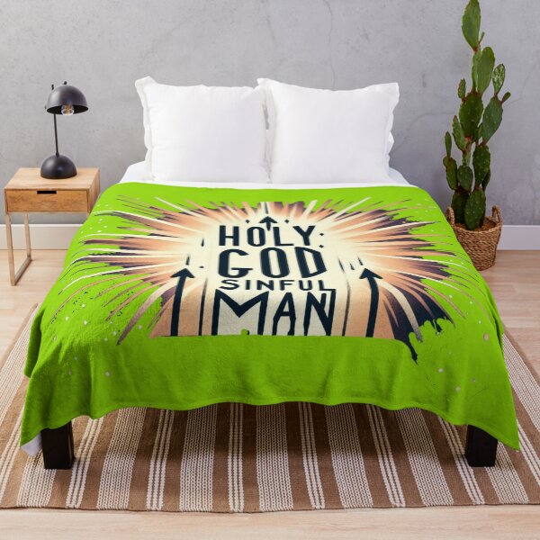 Item preview, Minimalist Retro "HOLY GOD, SINFUL MAN" T-Shirt Logo Design , designed and sold by PaintMeWorld.