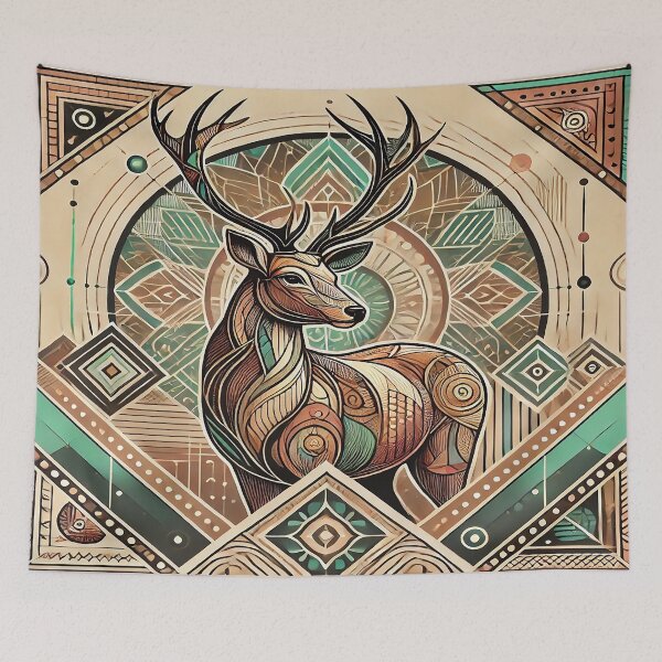 Item preview, Tribal Deer: Symbol of Majesty and Nature designed and sold by FAONIM.