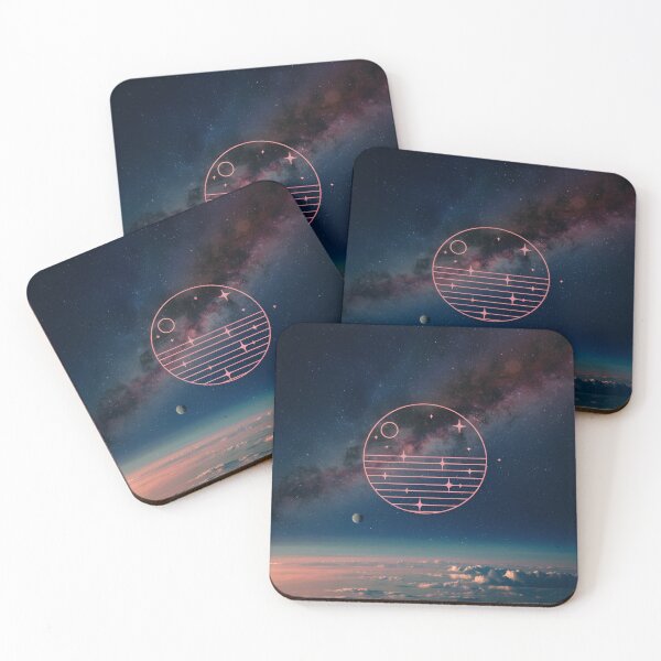 Item preview, Space Art,Moon Artwork ,Planetary System, Synthwave Art designed and sold by vision45.