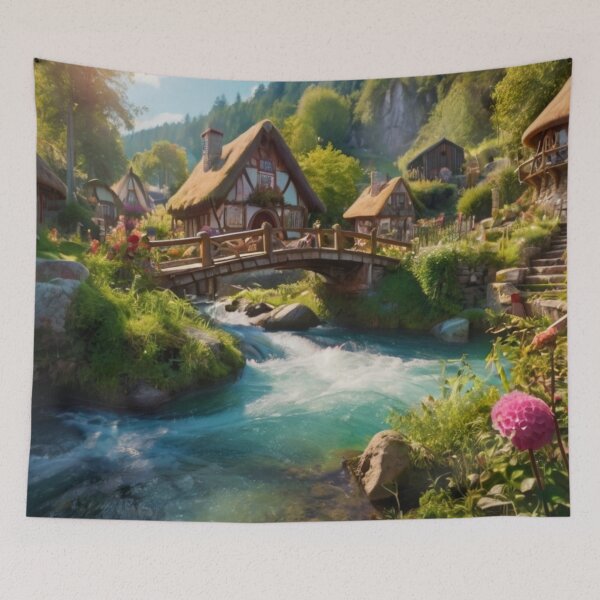 Item preview, Morning Village designed and sold by BlareBlare.