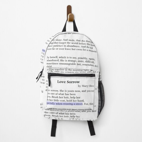 Item preview, Love Sorrow by Mary Oliver designed and sold by PeacefulHShop.