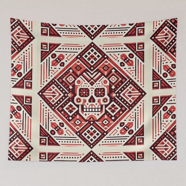 Item preview, Halloween Tribal Skulls Design designed and sold by TribalioDesigns.