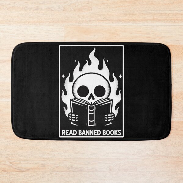 Item preview, Read Banned Books Monochromatic Skeleton designed and sold by TomFrontierArt.