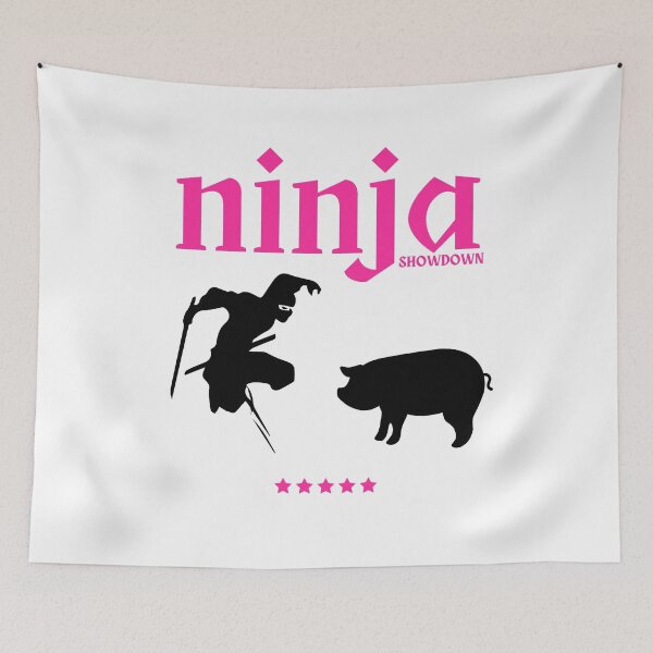 Item preview, Ninja Showdown, Pink and Black designed and sold by UNK-Fatigues.