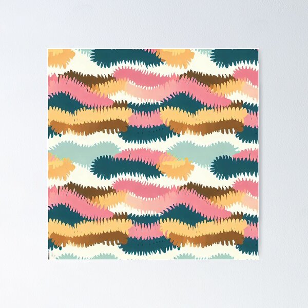 Aperçu de l'œuvre Motif chenille intemporel avec chaleur douillette créée et vendue par communedesigns.