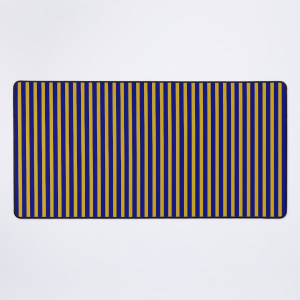 Item preview, Geometric Navy And Gold Mustard Yellow And Phthalo Blue Vertical Stripes designed and sold by Triplicate Limited.