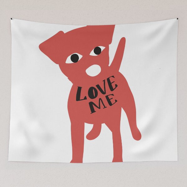 Item preview, Love me, dog designed and sold by givepineapple.