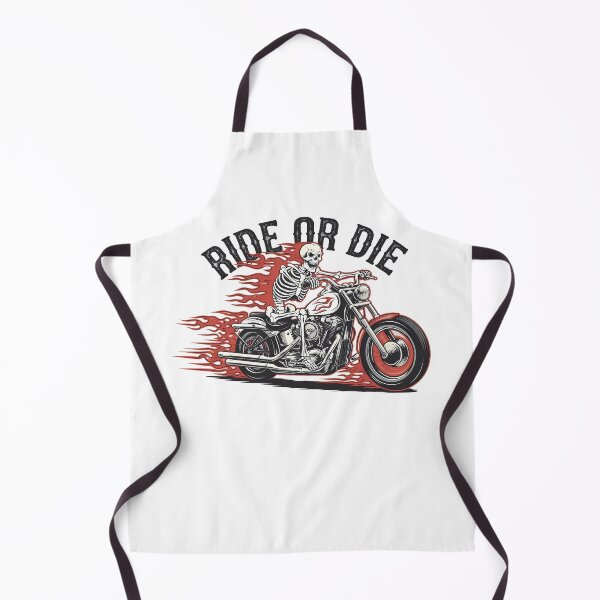 Item preview, Ride or Die Skeleton Biker – Fiery Motorcycle Art designed and sold by BNCH44.