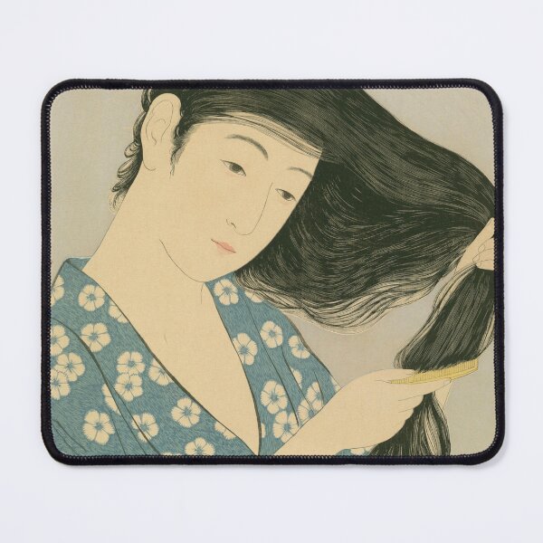 Item preview, Japanese Ukiyo-e Art by Goyo Hashiguchi "Kamisuki" designed and sold by Ukiyoe Spirit.