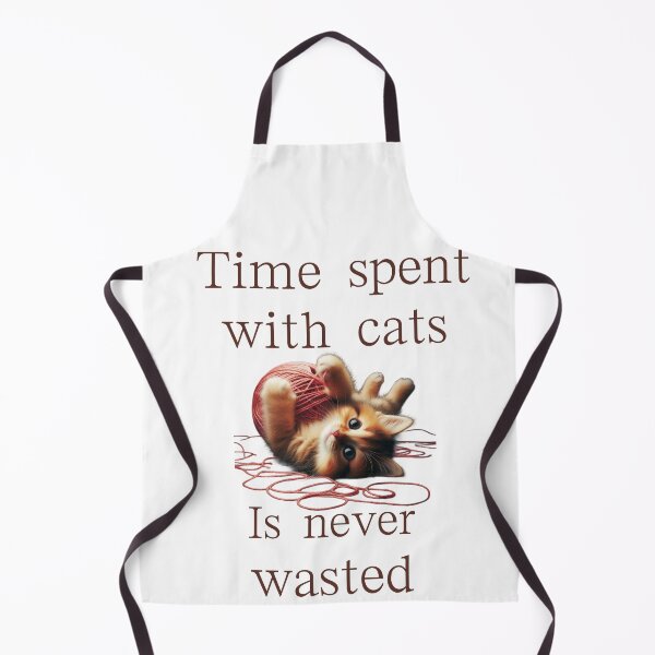Item preview, Time spent with cats is never wasted designed and sold by ProductsGamma.