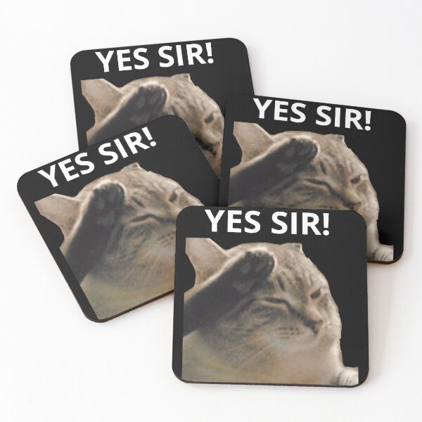 Item preview, Saluting meme cat designed and sold by PureViolence.