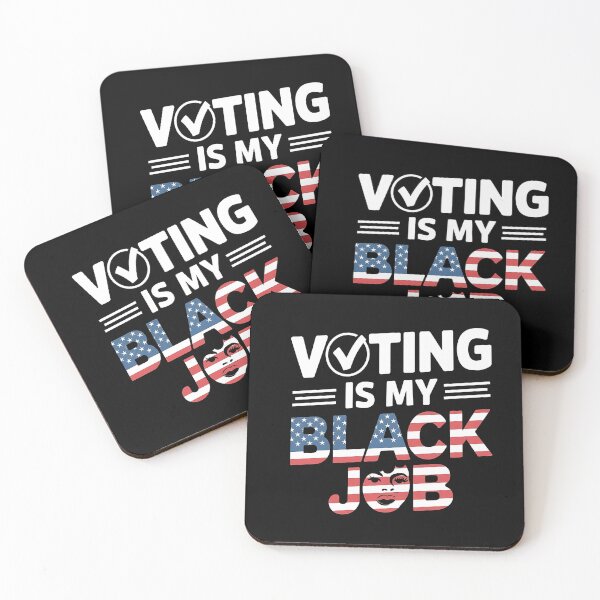 Item preview, Voting is My Black Job - American Flag - Fun Patriotic Design designed and sold by Zyziowsky.