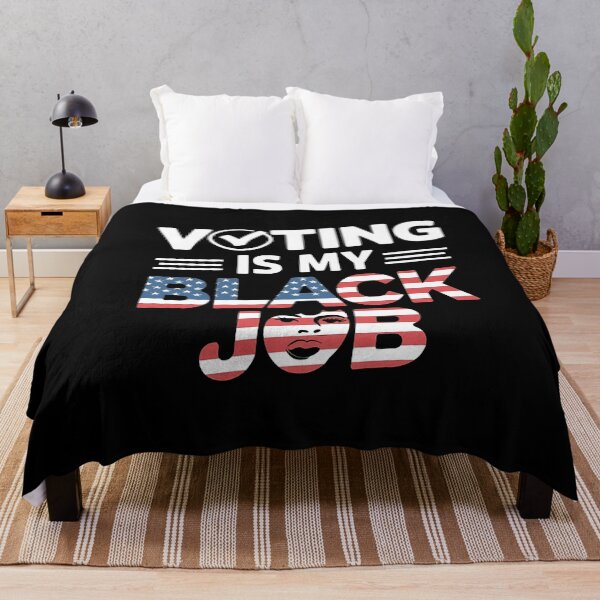 Item preview, Voting is My Black Job - American Flag - Fun Patriotic Design designed and sold by Zyziowsky.