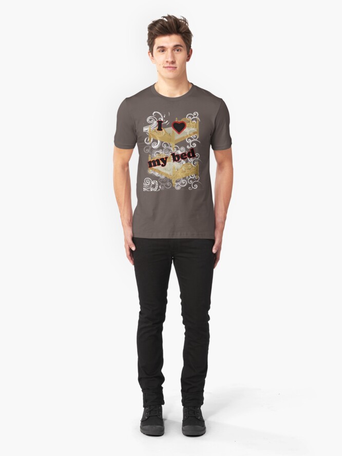 Alternate view of I Heart My Bed Slim Fit T-Shirt
