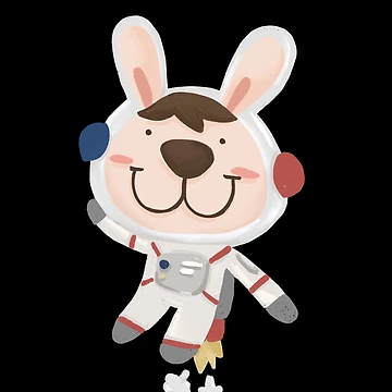 Artwork thumbnail, Space Rabbit by Kni2BeDesign