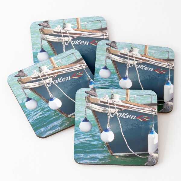 Item preview, Fishing Boat at Lyme Regis Harbour designed and sold by Dorset Girl.
