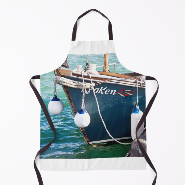 Item preview, Fishing Boat at Lyme Regis Harbour designed and sold by Dorset Girl.