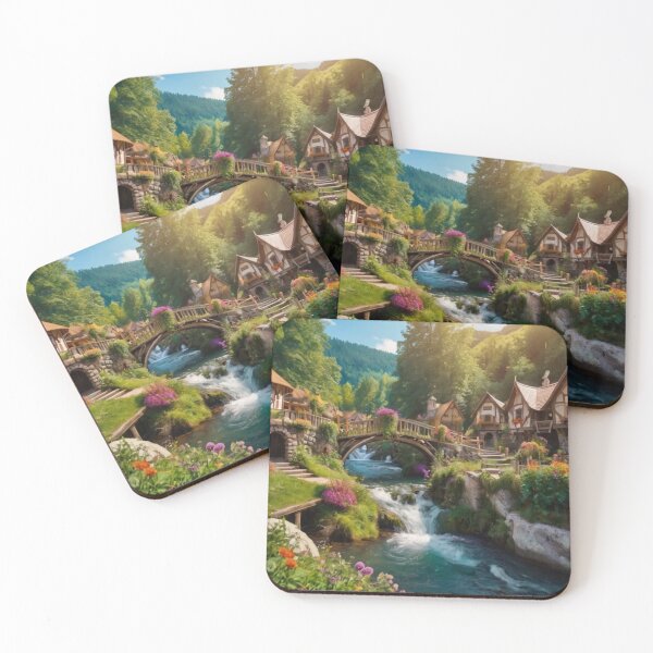 Item preview, Harmonious Village designed and sold by BlareBlare.