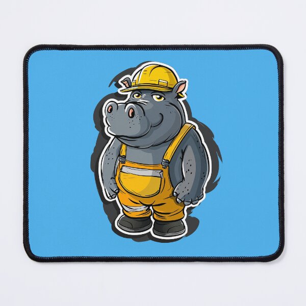 Item preview, Hippo as a construction worker designed and sold by WBoss11.