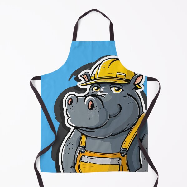 Item preview, Hippo as a construction worker designed and sold by WBoss11.