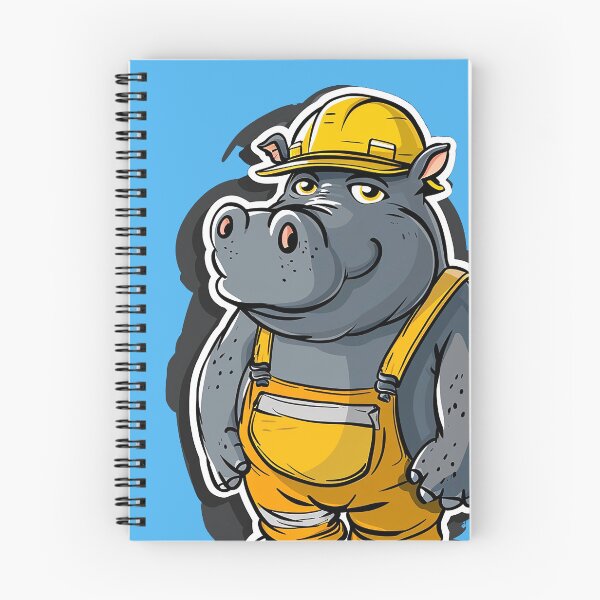 Item preview, Hippo as a construction worker designed and sold by WBoss11.