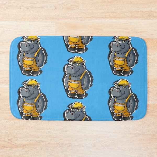 Item preview, Hippo as a construction worker designed and sold by WBoss11.