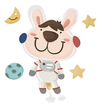 Artwork thumbnail, Space Rabbit2 by Kni2BeDesign