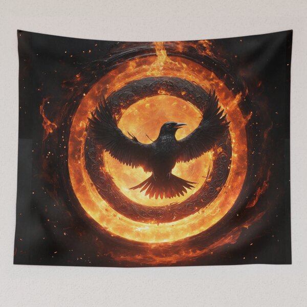Item preview, Inferno Avian The Fiery Flight designed and sold by Sadia  Jannat.