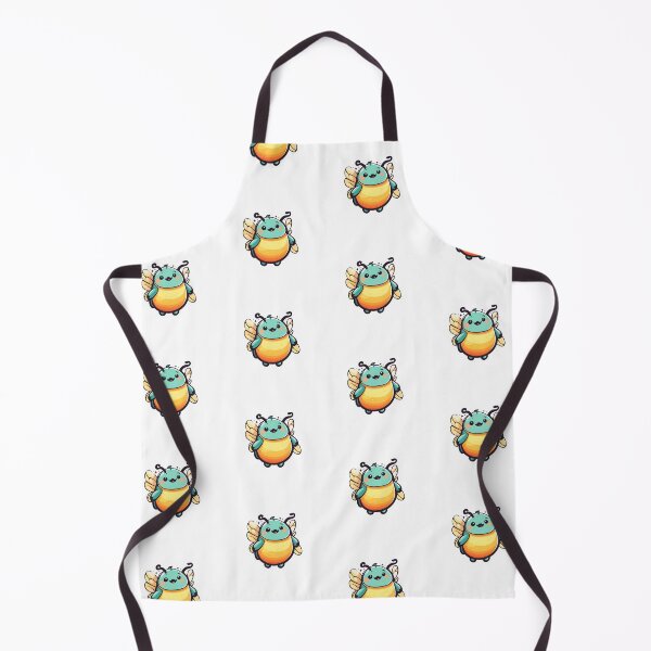 Item preview, Teal and Orange June Bug with Yellow Wings - Minimalist Firefly Art designed and sold by CrownedCanvas.