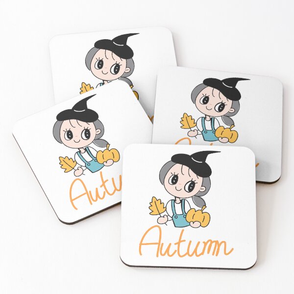 Item preview, Autumn witches cartoon  designed and sold by Ahappycraft.