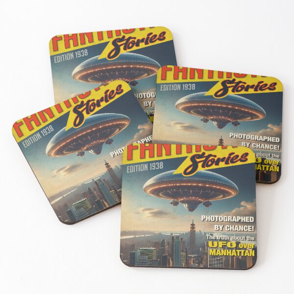 Item preview, Fantastic Stories #10, UFO over Manhattan designed and sold by PictureFactory.