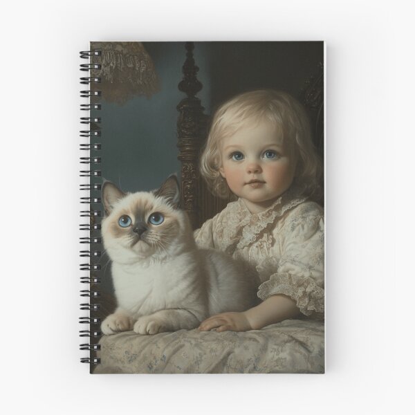 Item preview,  Burmilla Cat And A Victorian Child designed and sold by Nocturne  Paws.