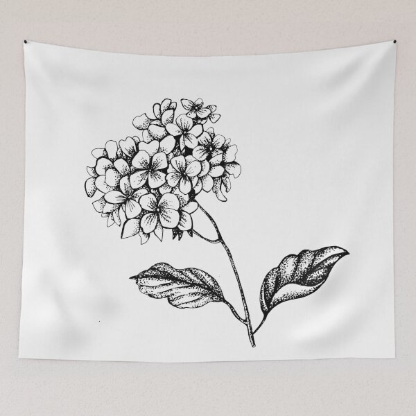 Item preview, Graphic Hydrangea designed and sold by Anna  Yudina.