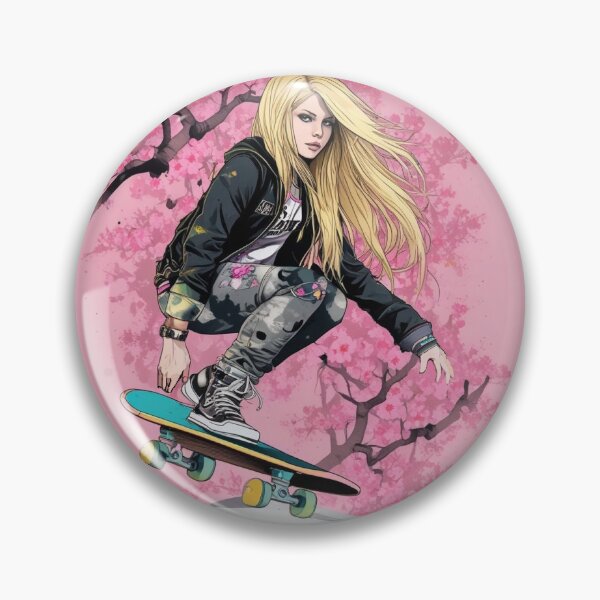 Item preview, Avril Lavigne Sakura Comic Art Style designed and sold by Wendekind88.