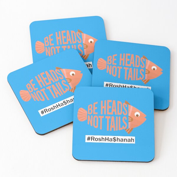 Item preview, Rosh Hashana -  be heads, not tails - Happy Jewish new year! designed and sold by We-thePixels.