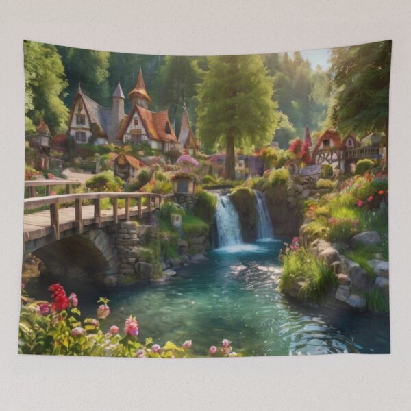 Item preview, Dreamy Rivertown designed and sold by BlareBlare.