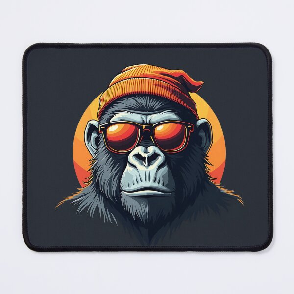 Item preview, Gorilla Swagger: Cool Gorilla in Cap and Sunglasses designed and sold by Taans-Creation.