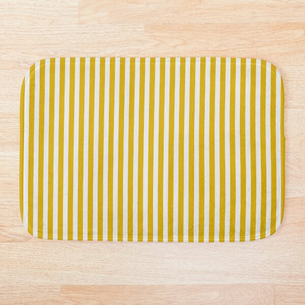 Item preview, Geometric Navy And Gold Mustard Yellow And Bright Gray Vertical Stripes designed and sold by Triplicate Limited.