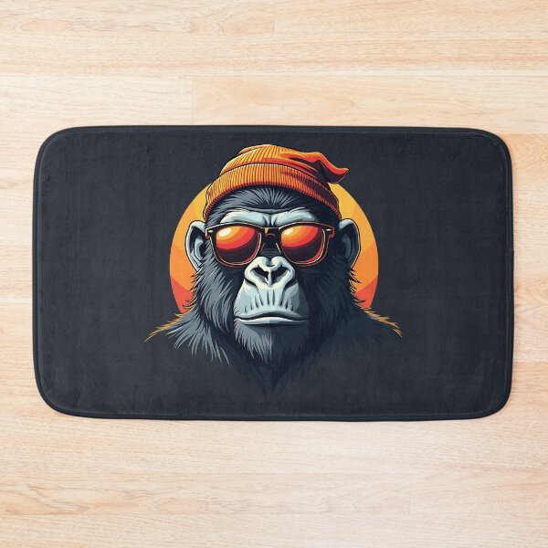 Item preview, Gorilla Swagger: Cool Gorilla in Cap and Sunglasses designed and sold by Taans-Creation.