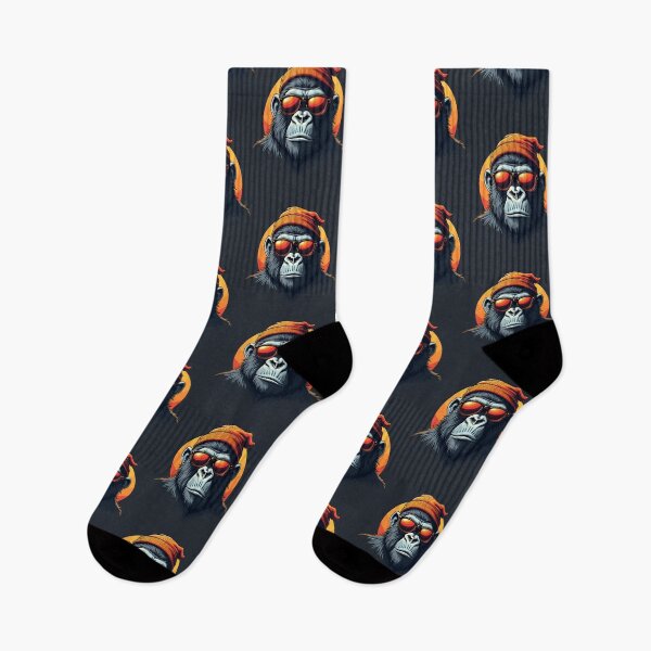 Artikelvorschau, Gorilla Swagger: Cooler Gorilla mit Mütze und Sonnenbrille entworfen und verkauft von Taans-Creation.