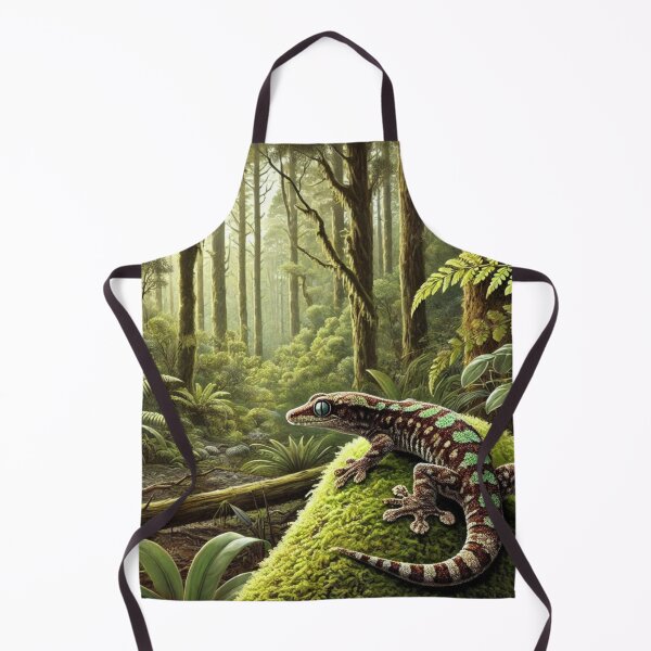 Item preview, Camouflaged Gecko in New Zealand Forest designed and sold by NocturnalNook.