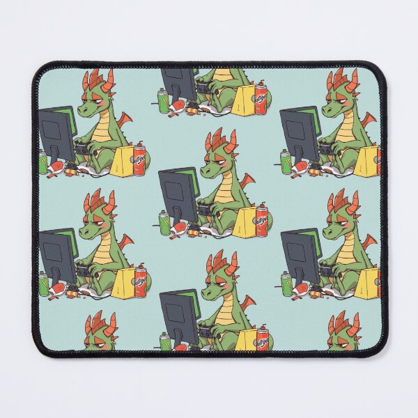 Item preview, The dragon who succumb to the temptation of video games designed and sold by AqeelRahim.