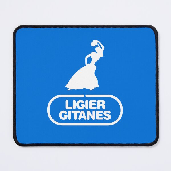 Item preview, Ligier Gitanes F1 team logo 1975-1980 'Gypsy dancer' - white print designed and sold by retropetrol.